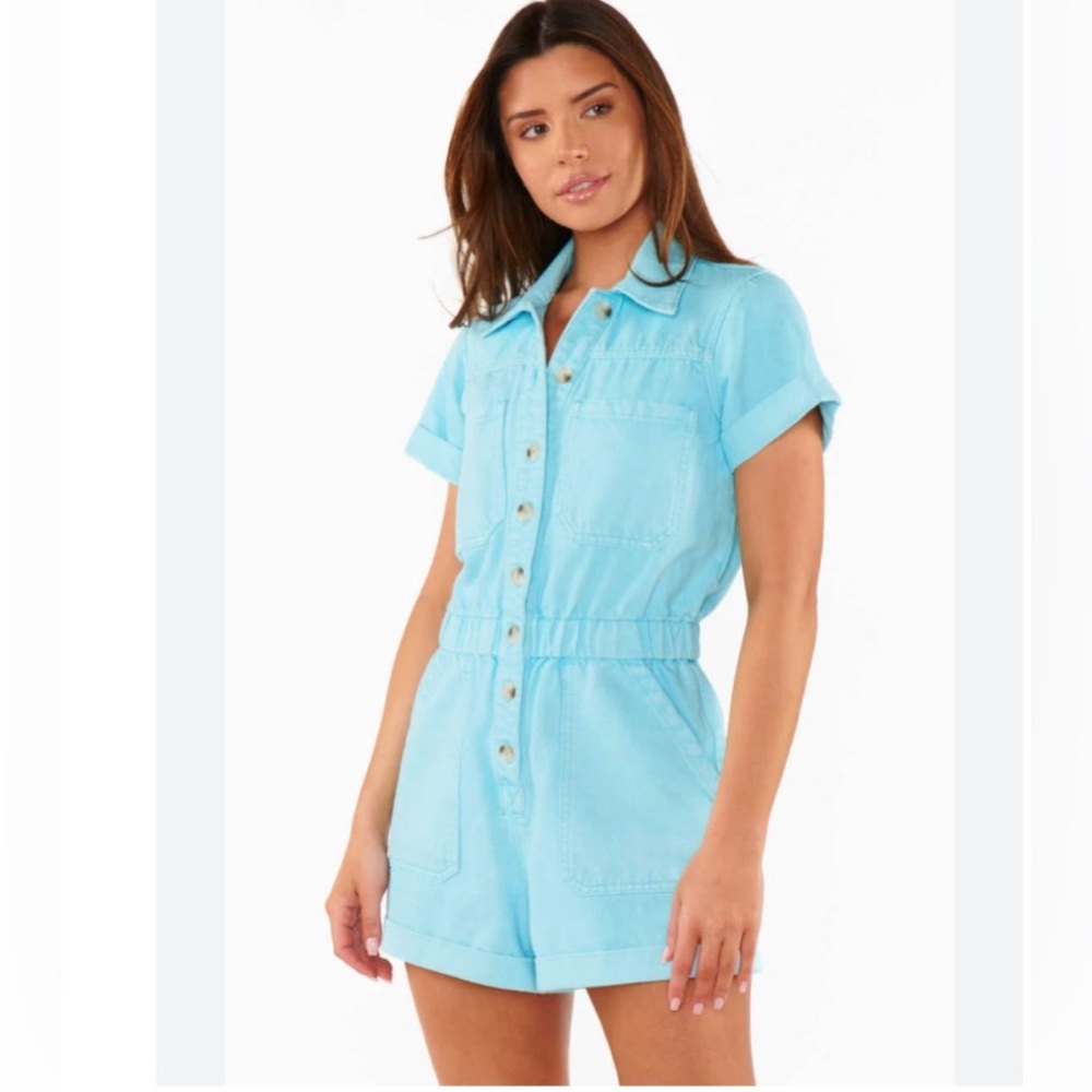 Show Me Your Mumu Blue San Diego Romper Size XS